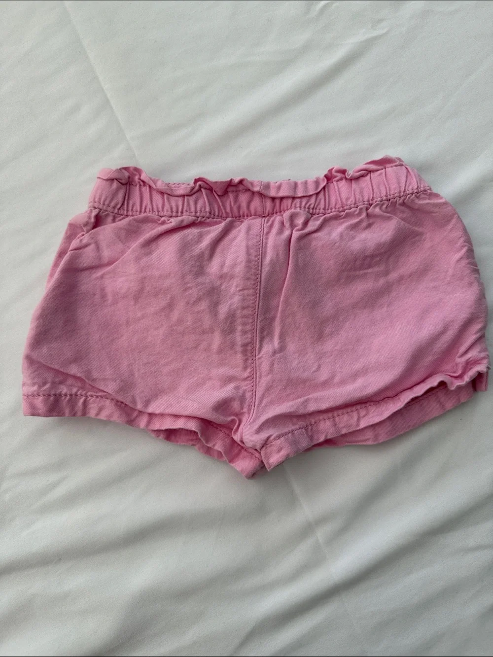 OshKosh B'gosh Dark Denim & Pink Lace-Trim Shorts Set